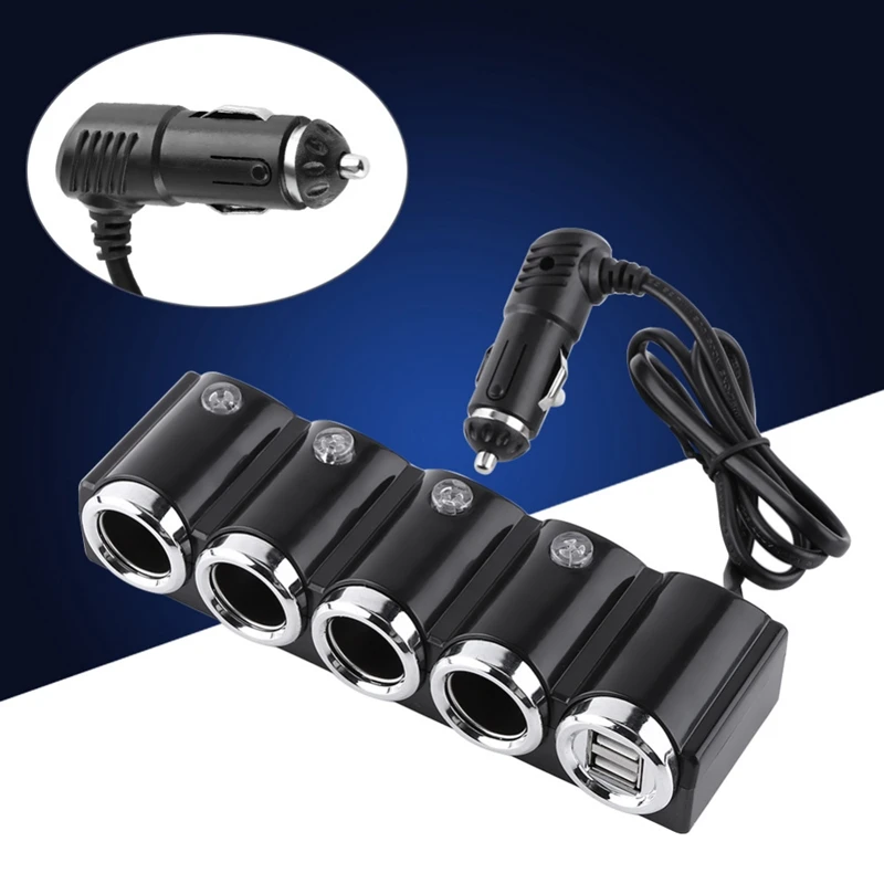 4 полосная мульти розетки машинная Зажигалка для сигарет дозатор Usb Мощность