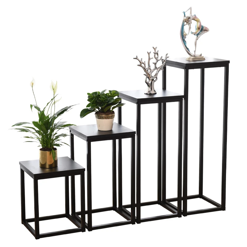 Полка для спальни простая современная зеленая люоидная Цветочная железная