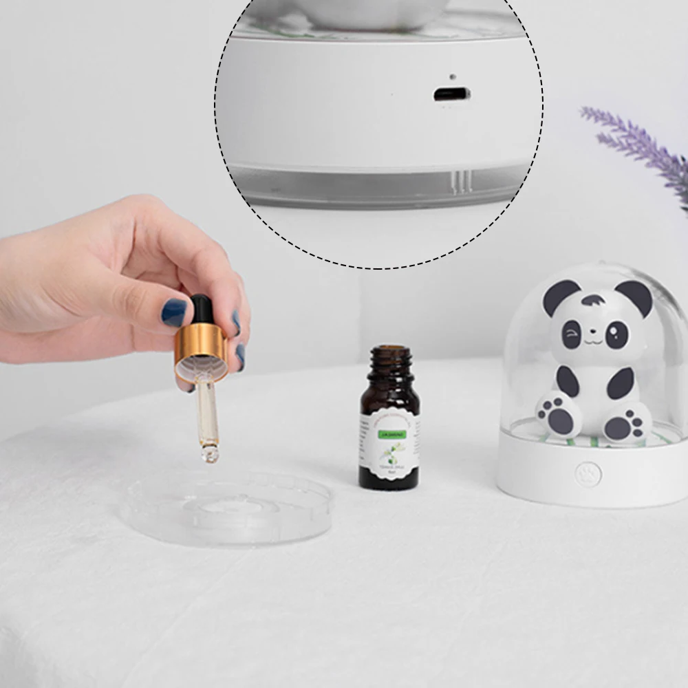 

Night light bedside aromatherapy led table lamp new strange 3d creative gift rechargeable usb holiday atmosphere lamp