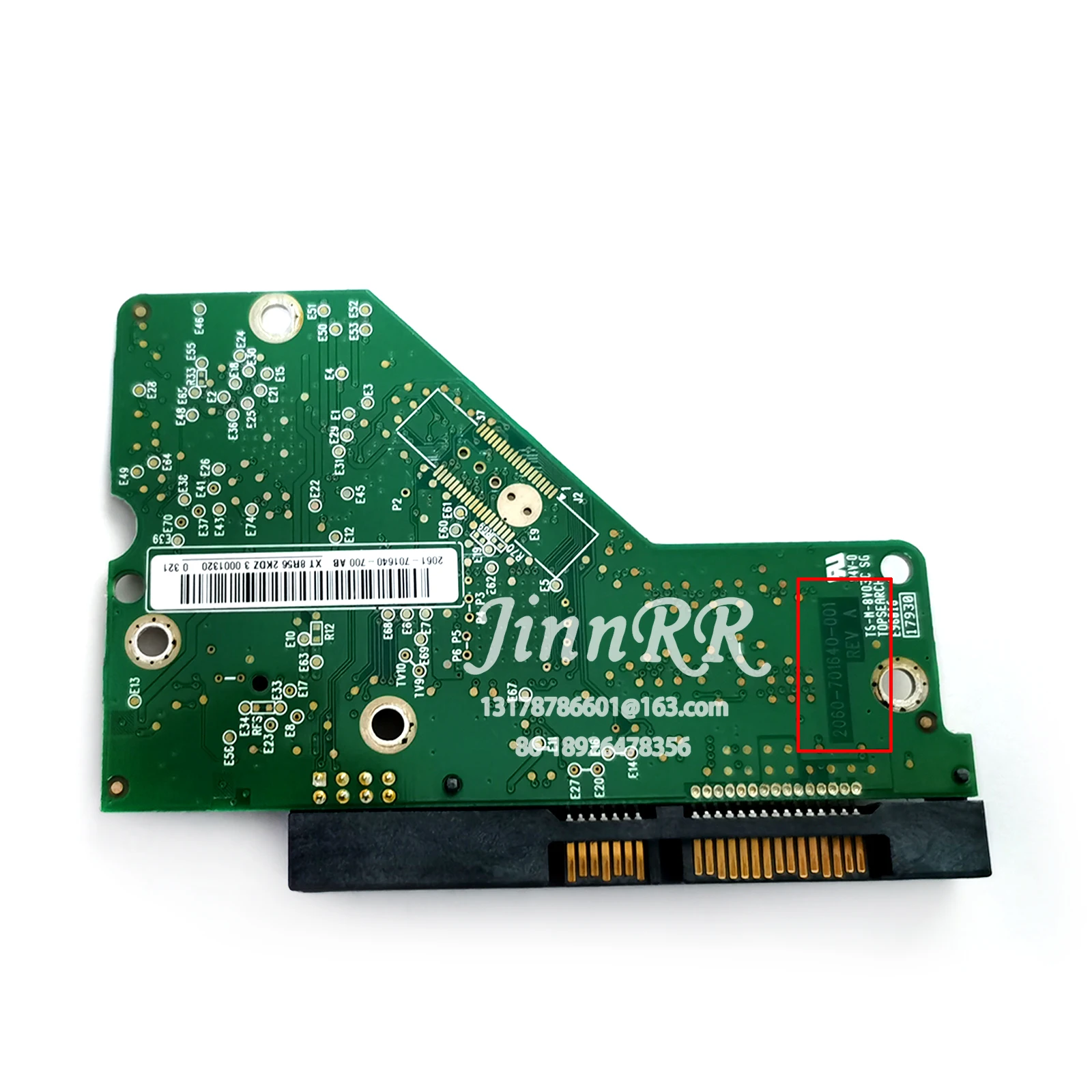 

Материнская плата PCB 2060-701640-001 REV A для ремонта жестких дисков WD 3,5 SATA, восстановление данных WD250G 320G 500G 2060-701640-001
