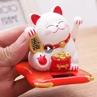 Милые статуэтки на удачу, машущая кошка, игрушки на солнечной батарее, Манеки Неко, куклы на удачу, поделки для автомобиля, ресторана, украшения для дома