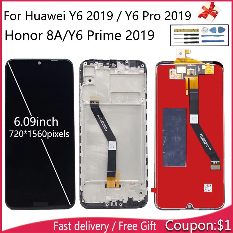 ЖК дисплей для Huawei Honor Play 8A / с сенсорным экраном полная сборка Y6 2019 Pro 2019|Экраны