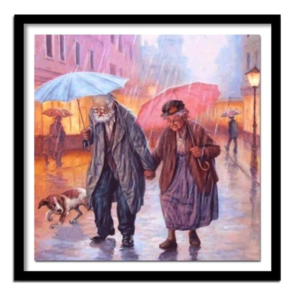 Новый полный diy Алмазная вышивка 3D алмаз квадратный Стразы любящая старая