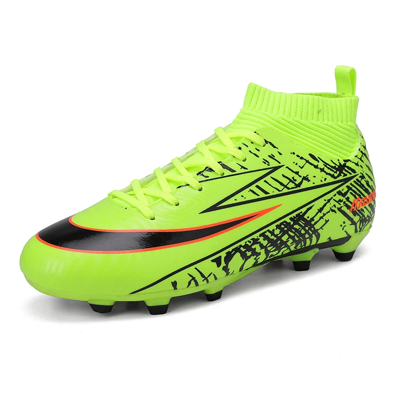 Оригинальные футбольные бутсы Superfly VI 360 Elite FG KJ 6 XII 12 CR7 SE Ronaldo Neymar Мужские Молодежные футбольные бутсы высокие ботильоны - Цвет: Зеленый