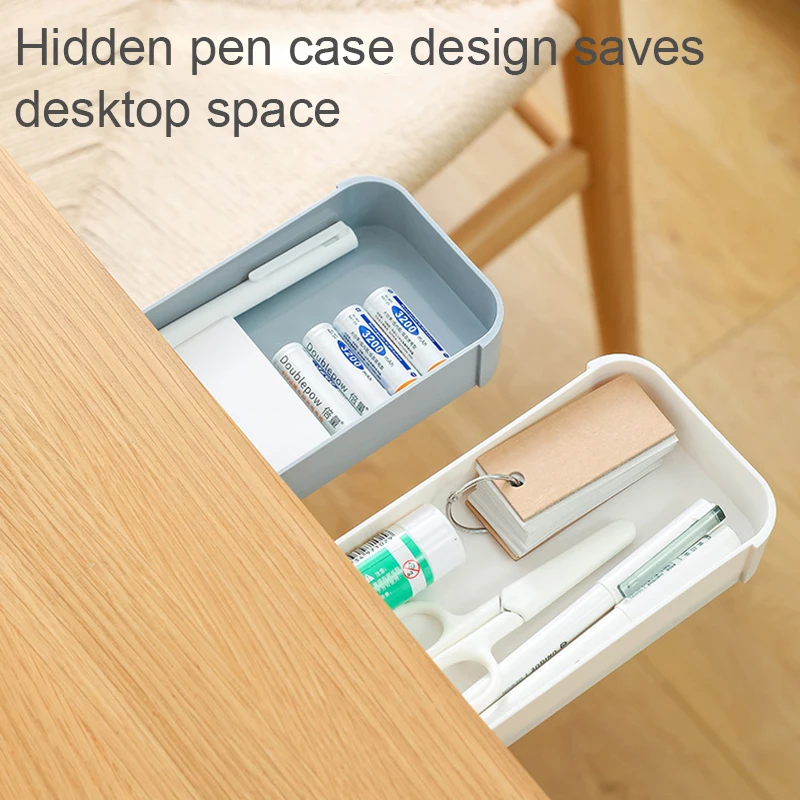 Коробка для хранения канцтоваров Чехол Органайзер стола Невидимый под столом