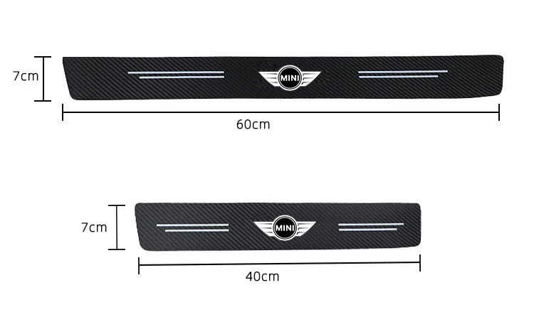 4 шт. наклейки на дверь для Mini Cooper One S JCW R55 R56 R50 R53 R60 F55 F56 | Автомобили и мотоциклы