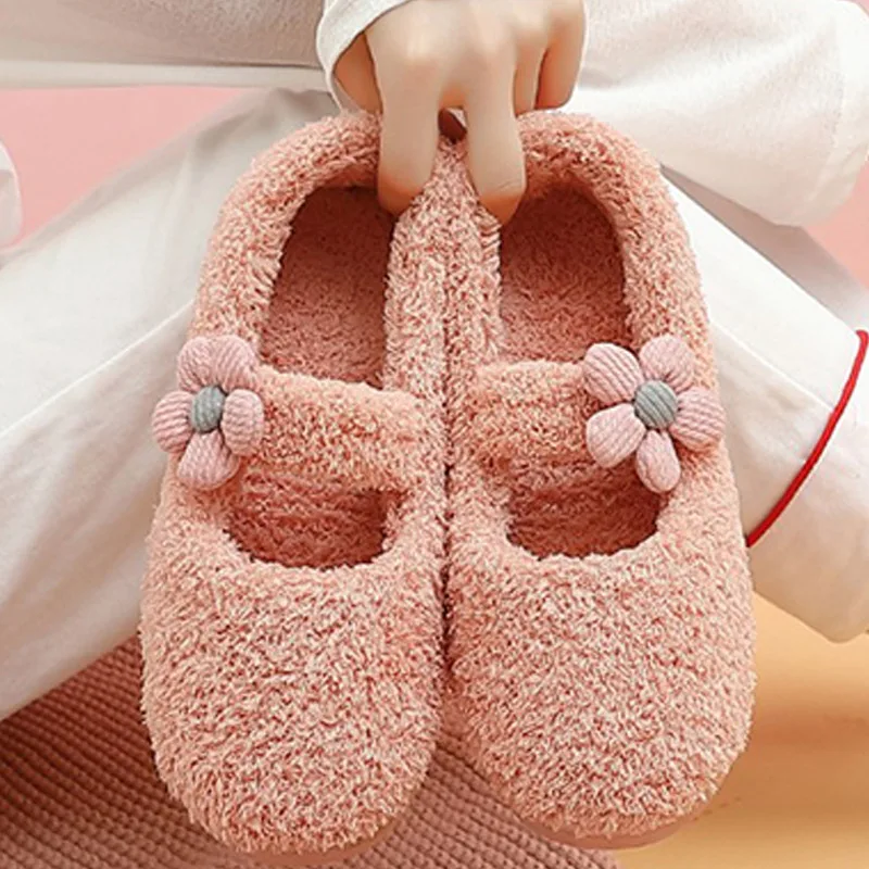 

тапочки Winter Women Slippers Fluffy Cartoon Cute Home Shoes Female Comfortable Soft Bedroom Slipper Ladies Indoor Flat