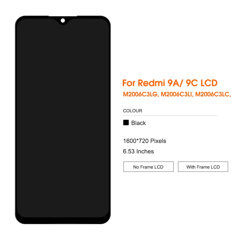 Original Screen For Xiaomi Redmi 9A Redmi9A LCD Display Touch Screen Digitizer Assembly Parts For Redmi 9C LCD Display Screen images - 6