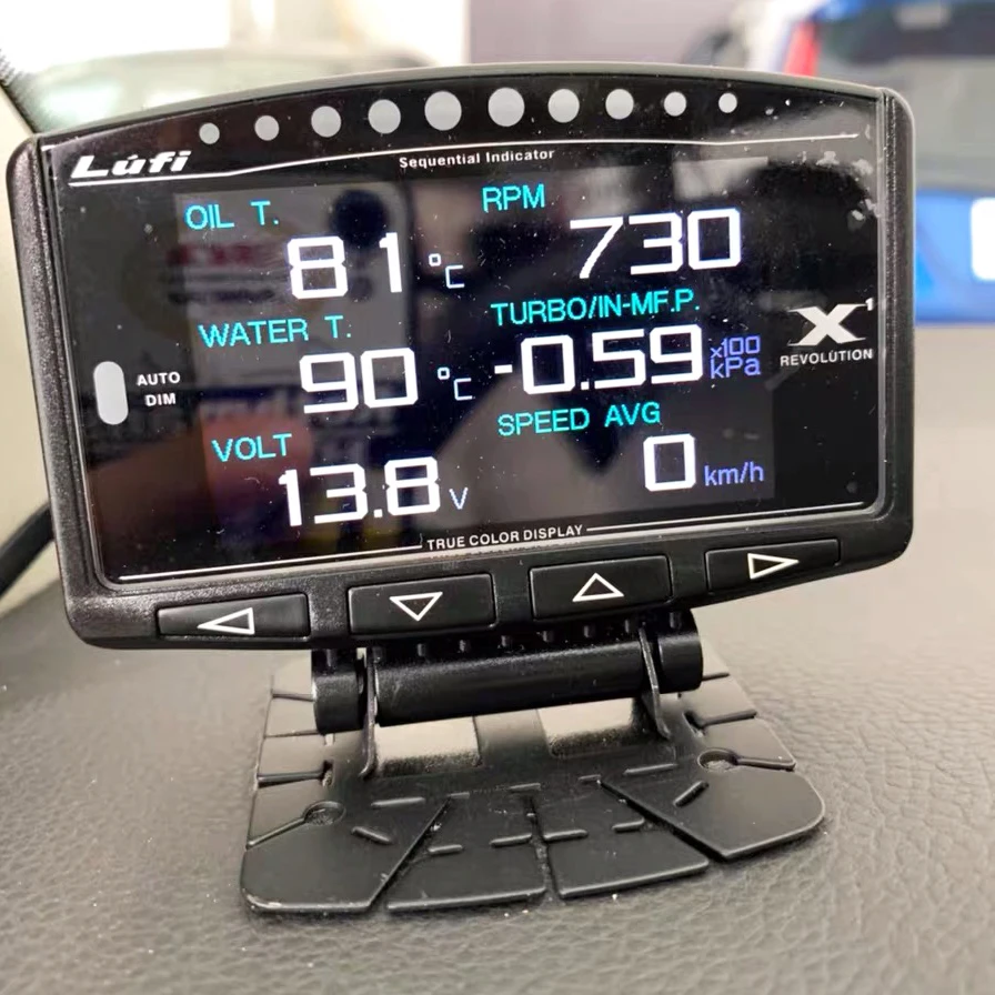 Фото Мультиметр Lufi X1 OBD2, умный цифровой измеритель температуры и скорости масла, для автомобилей, английская версия №3