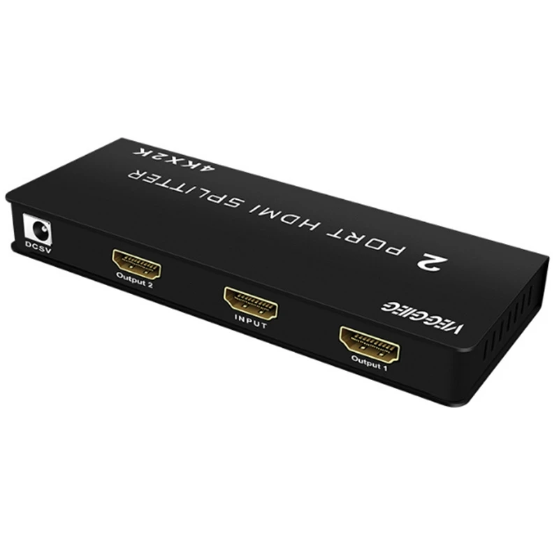 Разветвитель VEGGIEG 1 в 2 выхода HDMI 4K x 2K HDCP мини видео разветвитель для ТВ IP PS4
