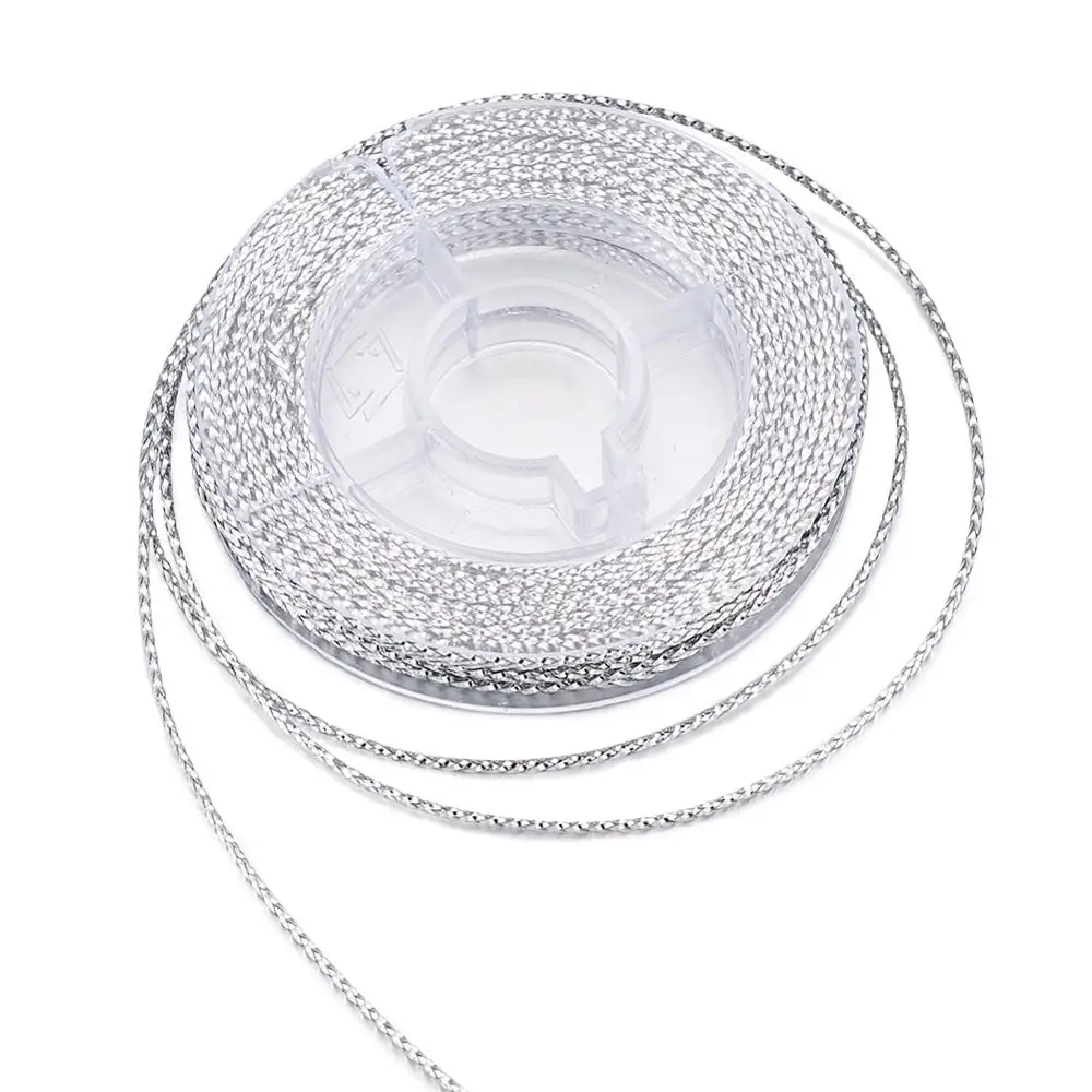 10 м/рулон проволока для бисероплетения неэластичная нить цвет серебристый 0 6