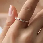 Женскоеженское кольцо с кристаллами, кольцо с кристаллами для женщин, обручальное кольцо для маленького пальца, кольцо для влюбленных