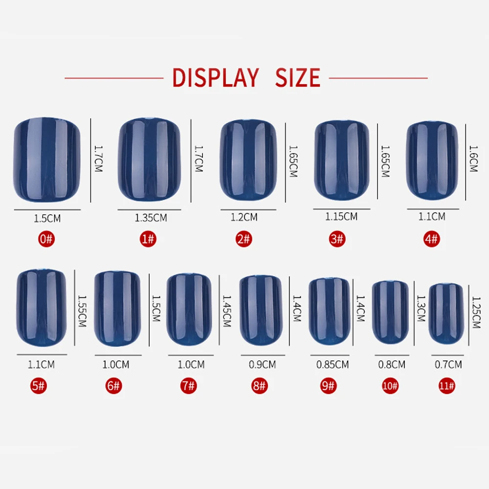 Накладные ногти 24 шт./компл. полное покрытие для французского маникюра