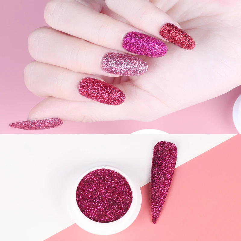 6pcs Set Holographic Nail Powder Laser Glitter Decoration DIY Shimmer Dust Chrome Pigment Sparkly Art Sequin Paillette | Красота и