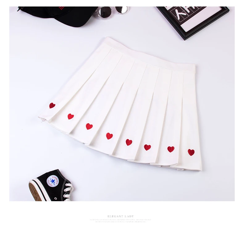 Мини-юбка в стиле Харадзюку милая плиссированная юбка А-силуэта с завышенной