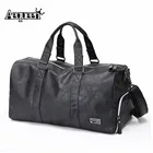 Сумка-тоут Мужскаяженская из искусственной кожи, водонепроницаемая, Черная