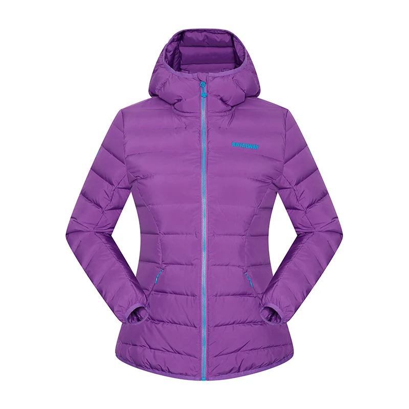 Пуховик женский зимний на белом утином пуху RFDL4228G | Спорт и развлечения