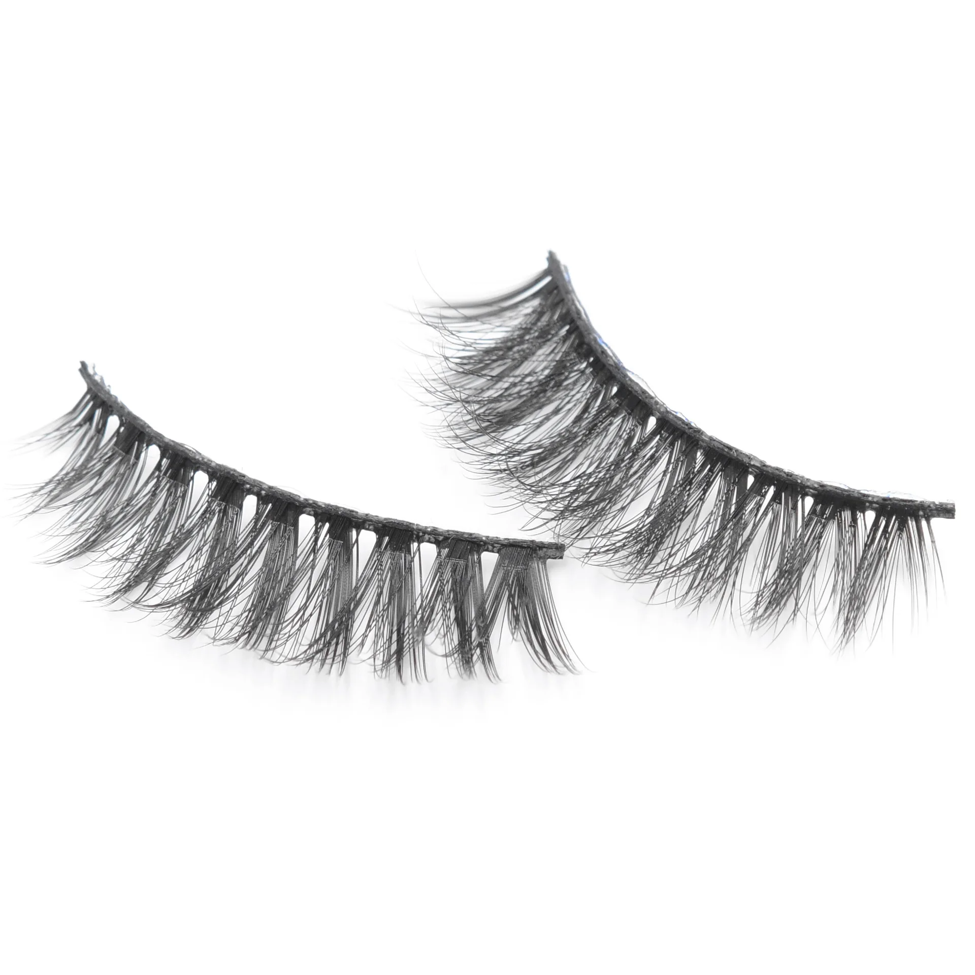 Новинка 1 пара ручная работа 3D Поддельные ресницы Короткие накладные крестик