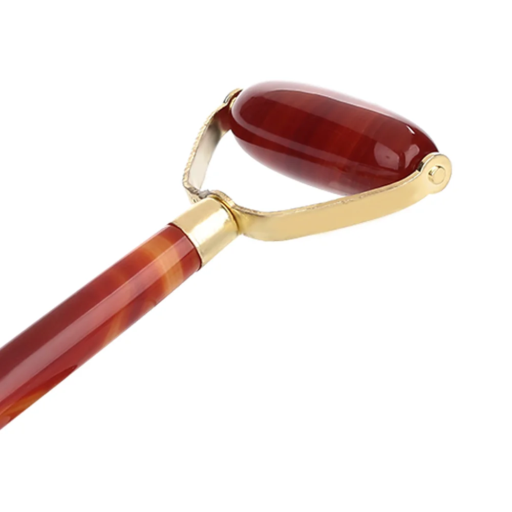 Natural Roller Facelift Anti-Aging Anti Wrinkle Women Agate Jade Face-Lifting Beauty Facial Massager Lifting and firming | Красота и
