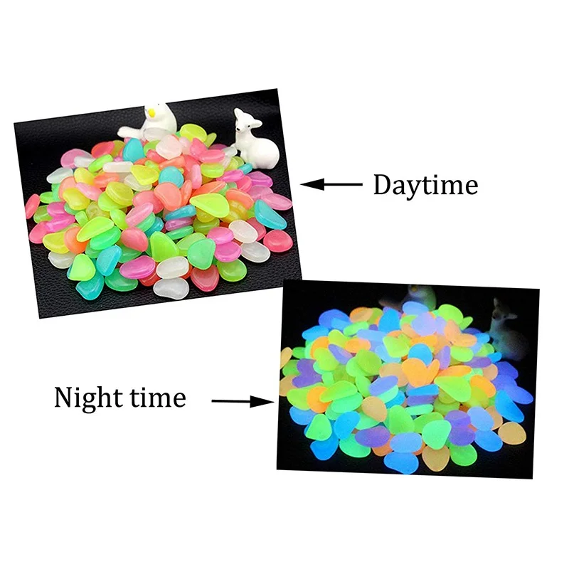 100/300 шт. разноцветные блестящие камни для аквариума|Декорации| |