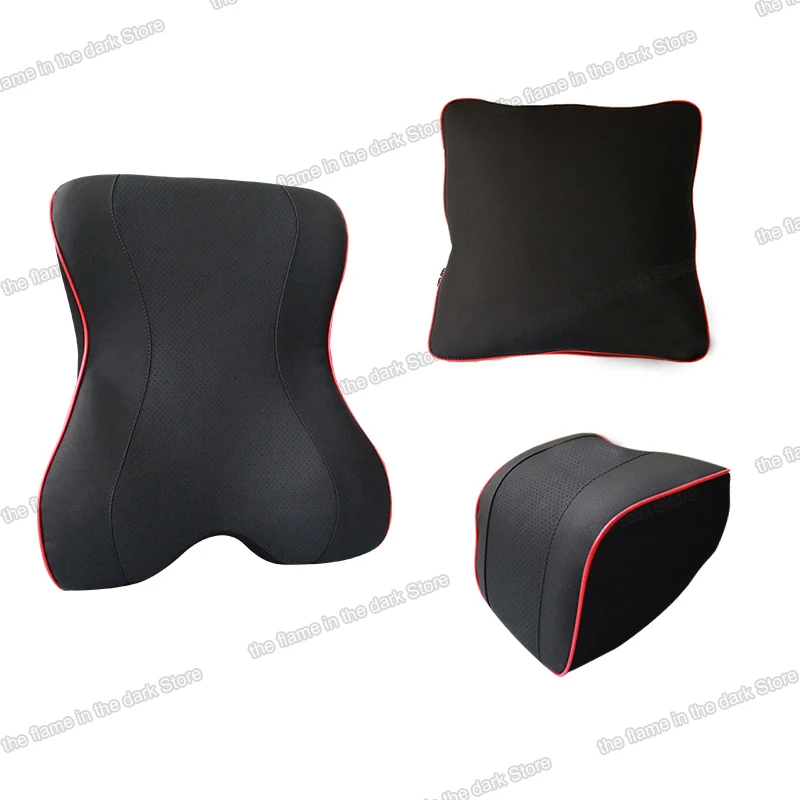 Lsrtw2017 автостайлинг Автомобильный подголовник поясничная Подушка стеганое