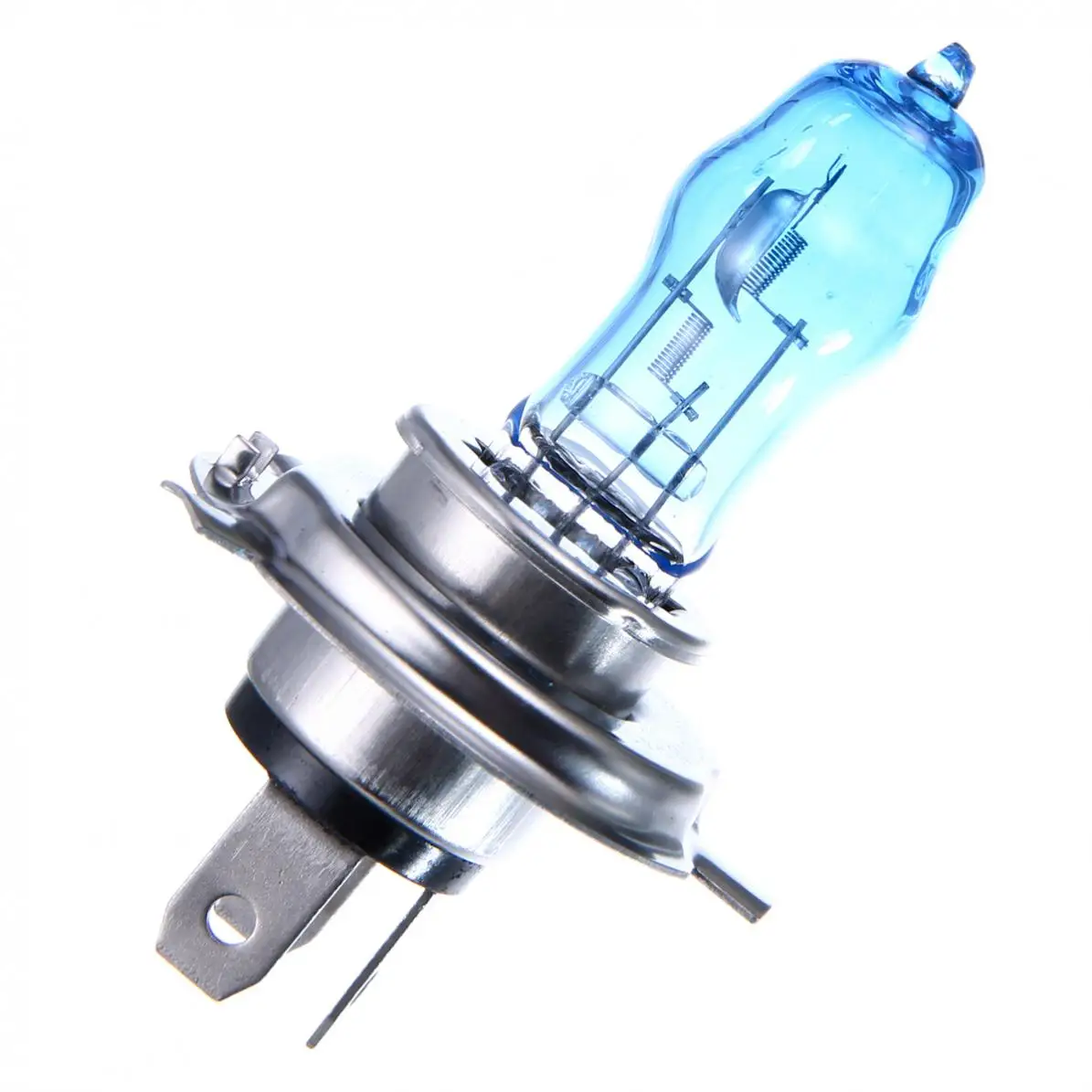 

2 Pcs DC 12V H4 100W 6000K White Light Super Bright Car HOD Halogen Bulbs Auto Front Headlight Lamp External Lights for Cars