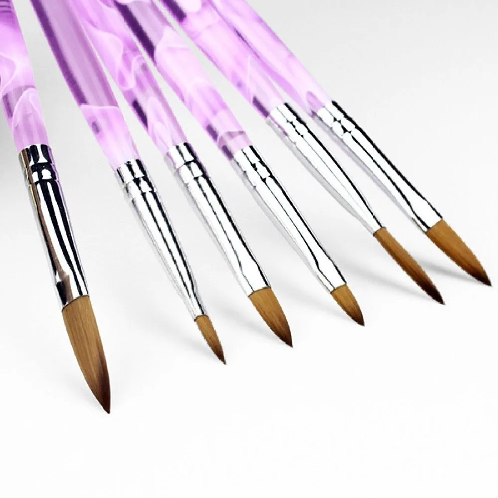 Кисти для дизайна ногтей 6 шт./компл. рисование различных форм дизайн сделай сам
