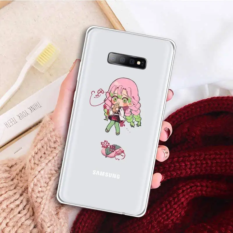

Demon slayer Phone Case Transparent For Samsung Galaxy A 71 21s S note 8 9 10 plus 20 ultra high quality Anti-fall capa