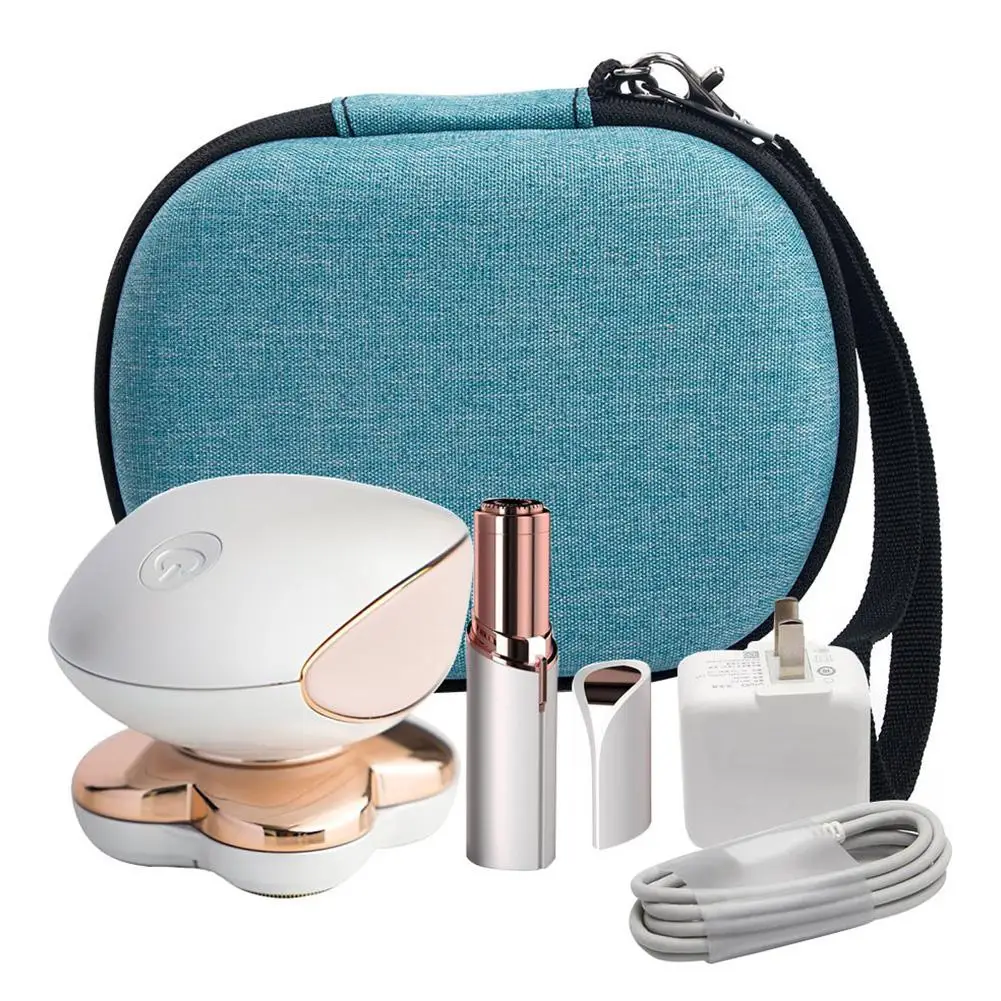 

EVA Portable Storage Carrying Hard Case Travel Organizer Bag For Women Hair Remover Electronic Razor Cosmetic Makeup Storage Bag