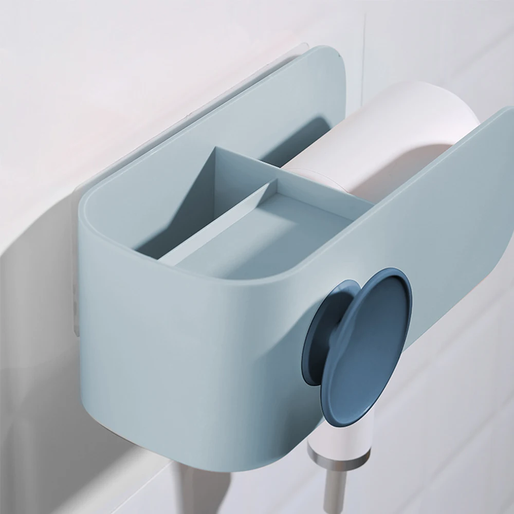 

Hair Dryer Holder Organizer Free-Punch Wall Mounted Blower Shelf For Cosmetics Shelves For Bathroom Storage Bathroom Accessories