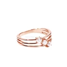 Tianyu драгоценные камни 3 камни свадебное ювелирное серебряное кольцо 3 мм Круглый Муассанит кольцо со стразами, украшена белыми кристаллами аксессуары классический подарок для женщин