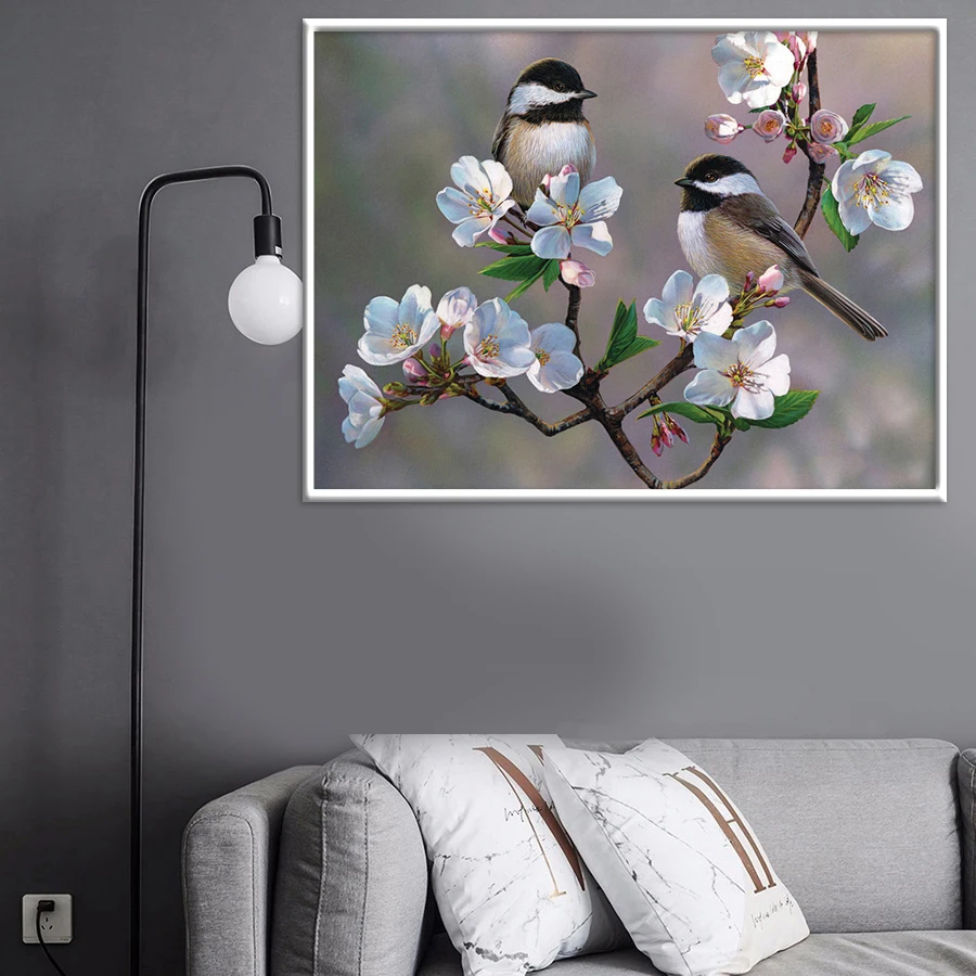 Алмазная 5D картина натуральные птицы круглые алмазные 3d картины сделай сам