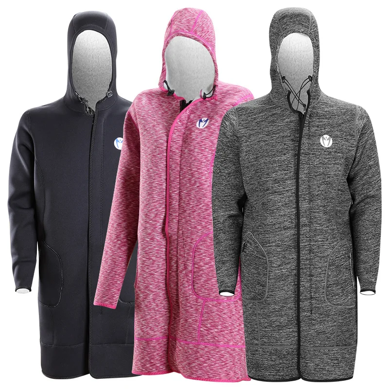 Мужские и женские длинные колено длина Дайвинг пальто с защитой от солнечных