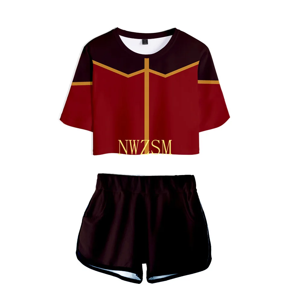 Аниме Аватар: Последний маг воздуха косплей-костюм Аанг Катара Сокка Азула ТофБейфонг Иро Женский комплект из двух частей: топ и шорты.