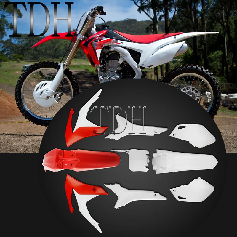 Комплект пластиковых обтекателей для кузова Honda CRF450R 13 16 CRF250R 14 17 крыло радиатора