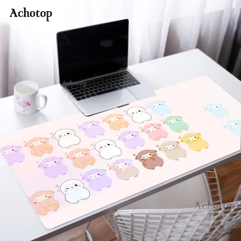 

Alpaca Gaming Mouse Pad Large Mouse Pad Gamer Big Mouse Mat PC Computer Mousepad XXL Carpet Surface Mause Pad Keyboard Desk Mat