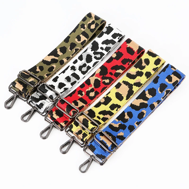 Adjustable Shoulder Strap Bag Handle Belt O bag Hanger DIY Nylon Bag Strap for Cross body Rainbow Women Handbag Bags Accessories