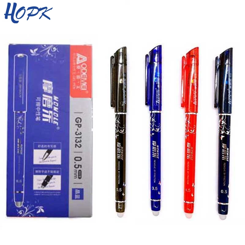 

1 Pcs Erasable Gel Pen Refills Is Red Blue Ink Blue And Black A Magical Writing Neutral Pen 0.5mm Erasable Pens Washable Handle