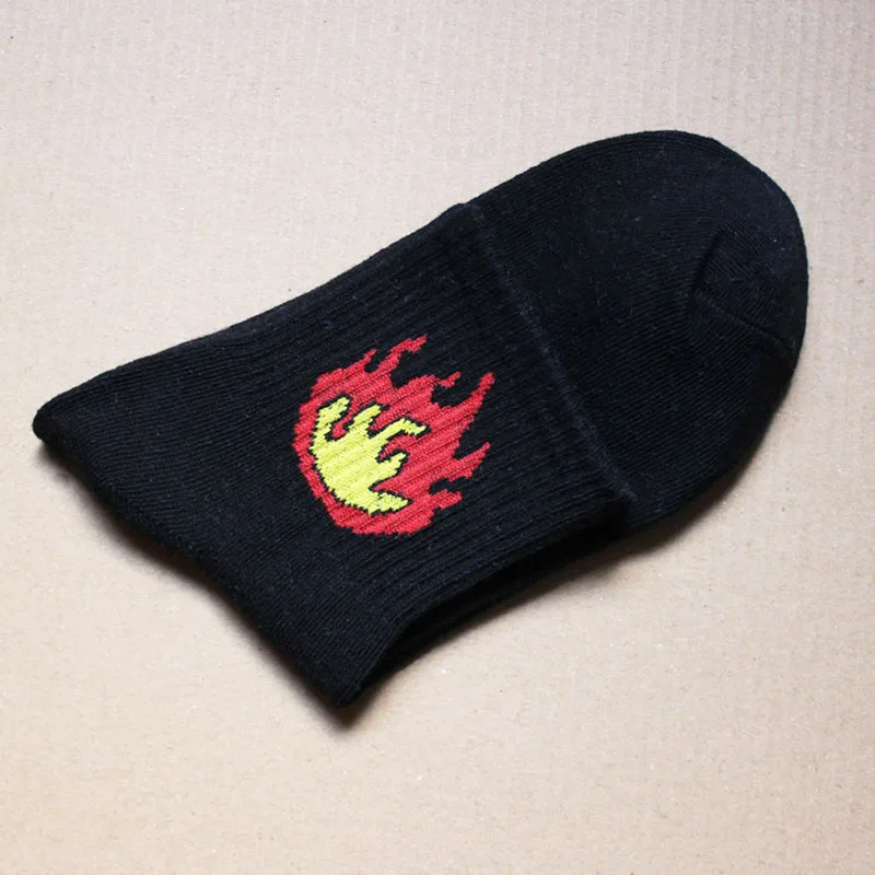 Носки Harajuku мужские спортивные носки Alien Flame повседневные кактус котенок хлопок