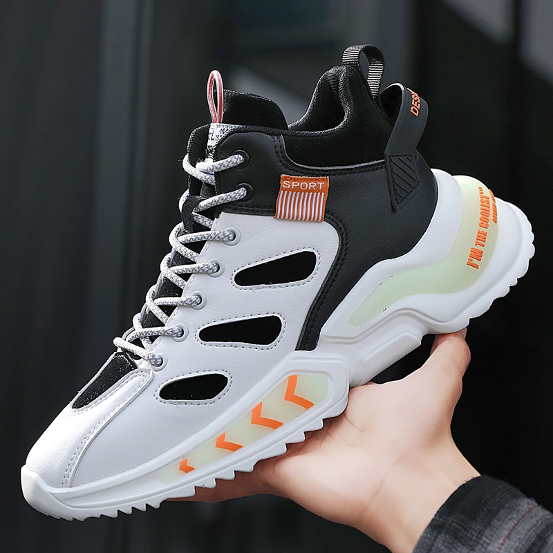 

Damyuan PU Повседневная Спортивная мужская обувь 39 светящиеся кроссовки для бега 2021 Новая удобная и дышащая мужская обувь 44