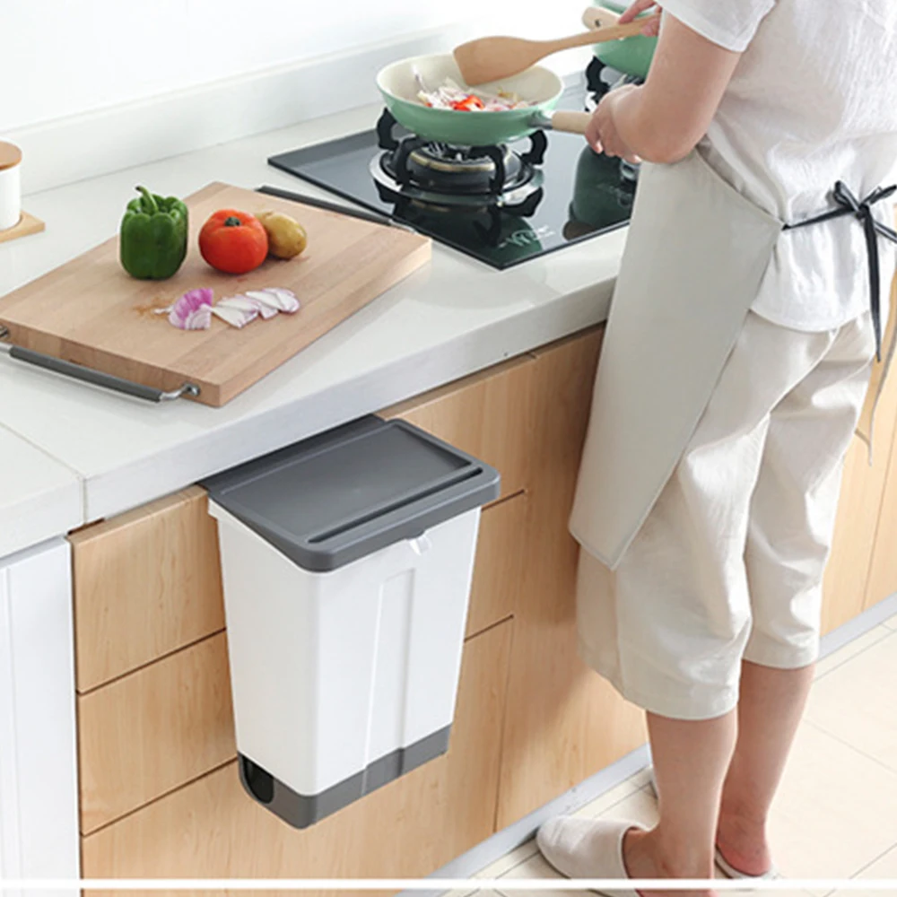 Кухонный мусорный бак настенный держатель для мусорного мешка контейнер туалета