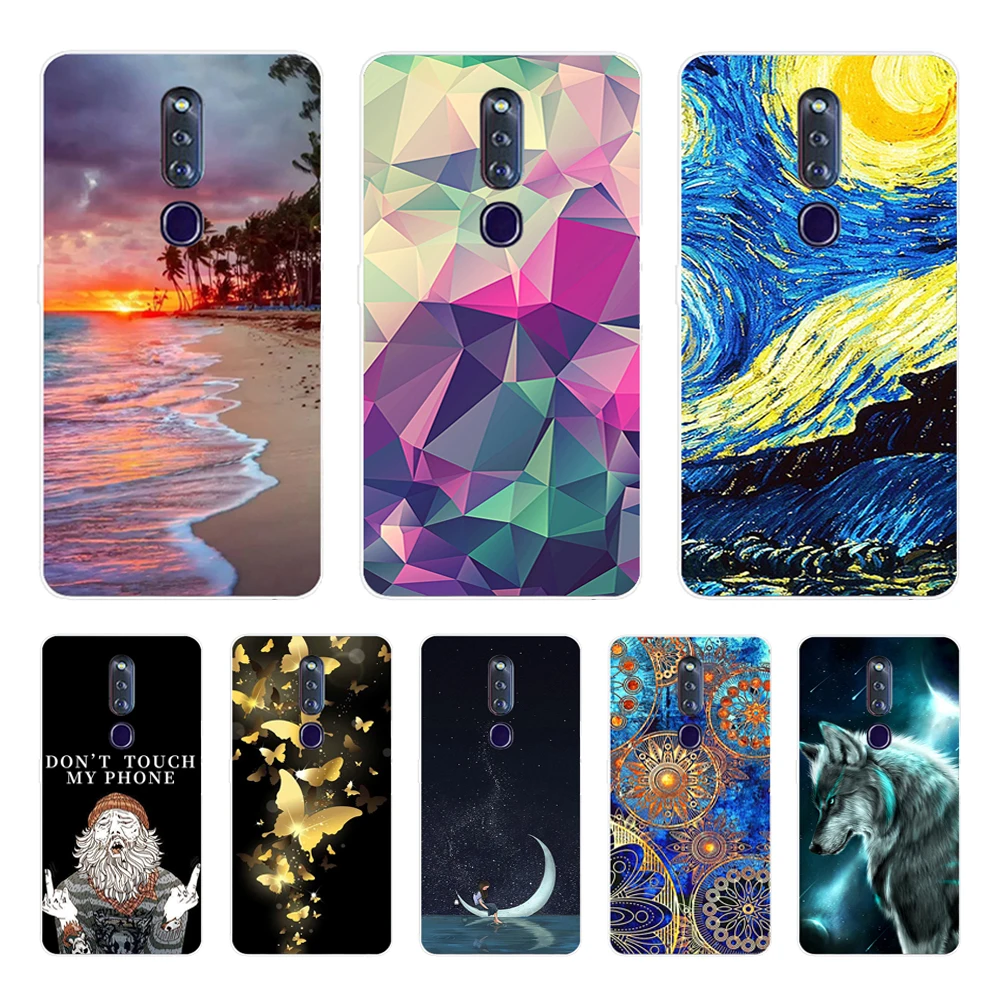 Для Coque Oppo F11 Pro Чехол Мягкий ТПУ силиконовый чехол для телефона F11Pro Fundas мультфильм
