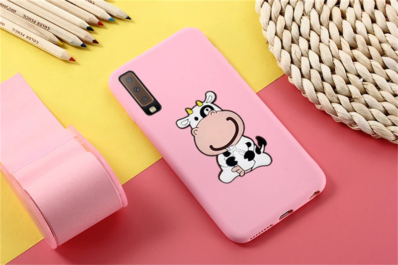 Чехол TRISEOLY из мягкого силикона с изображением Бэтмена коровы Lucky Cat для samsung Galaxy A9