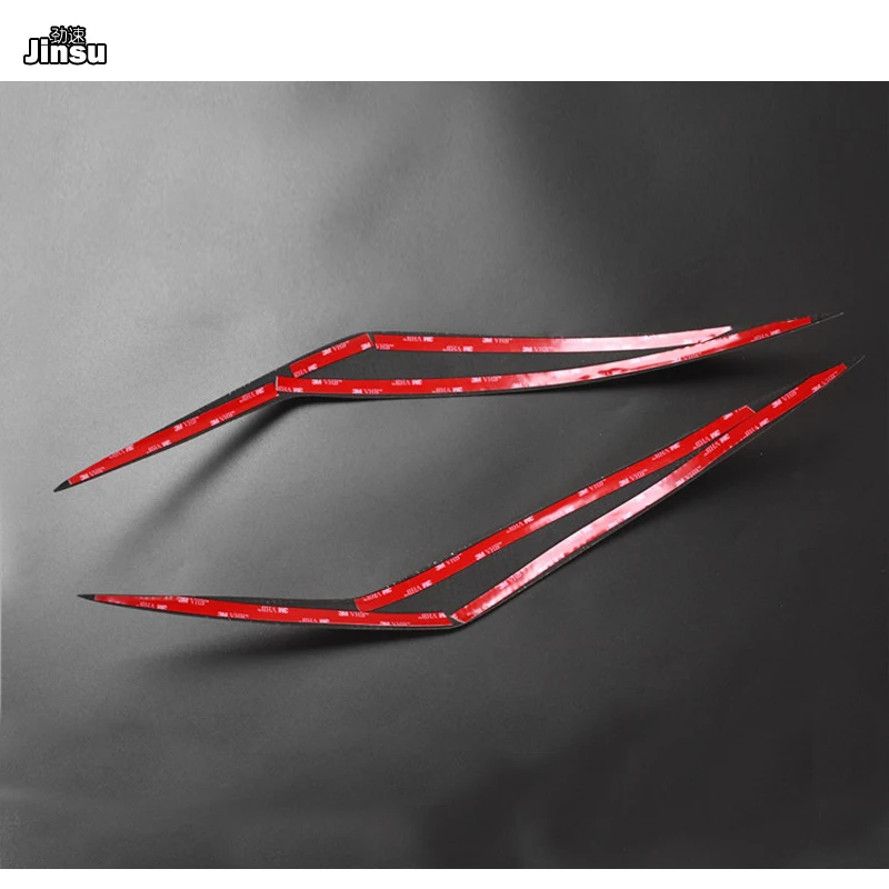 Спортивная стильная декоративная наклейка для передней фары из углеродного