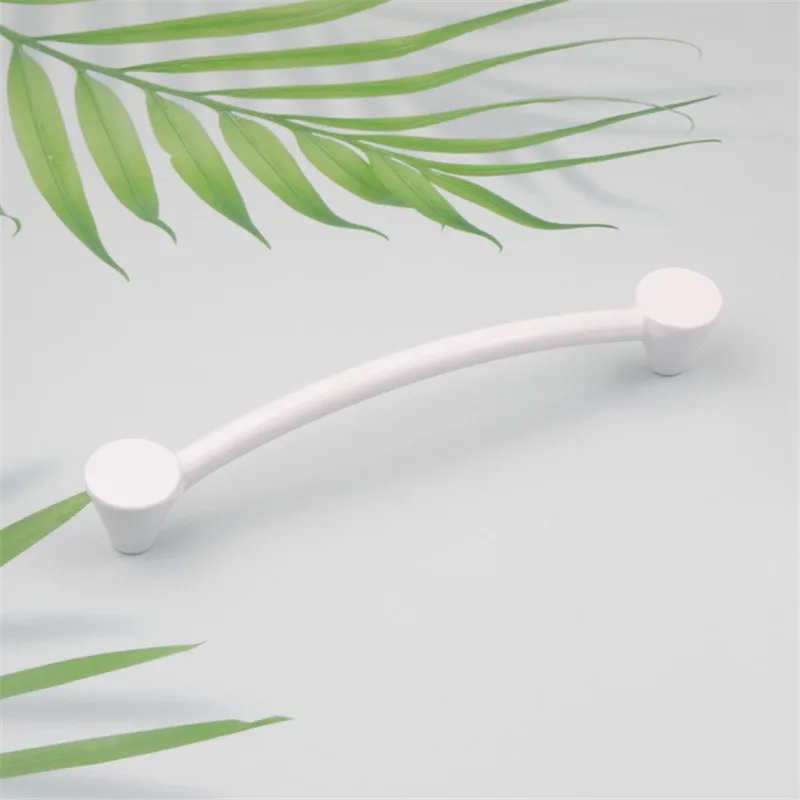 

European Style Handle Aluminum Wardrobe Drawer Cabinet Pulls Door Knobs White Handle Furniture Hardware Accessories