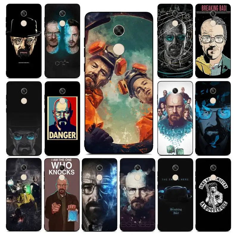 

FHNBLJ Heisenberg Breaking Bad Phone Case for Redmi Note 8 7 9 4 6 pro max T X 5A 3 10 lite pro