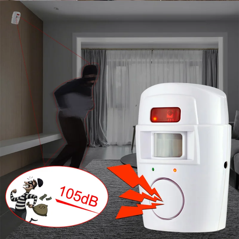 Беспроводной инфракрасный датчик движения из PIR детектор 2 шт. пульты