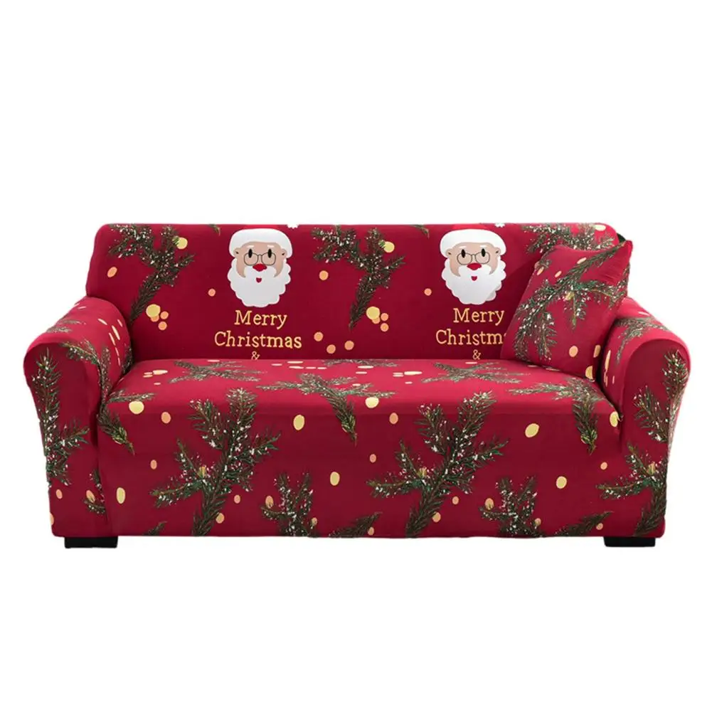 

Sofa Covers Christmas Chair Covers Sofa Slipcover Christmas Theme Cartoon Santa Claus Printed One Piece Sofa Slipcover Furni