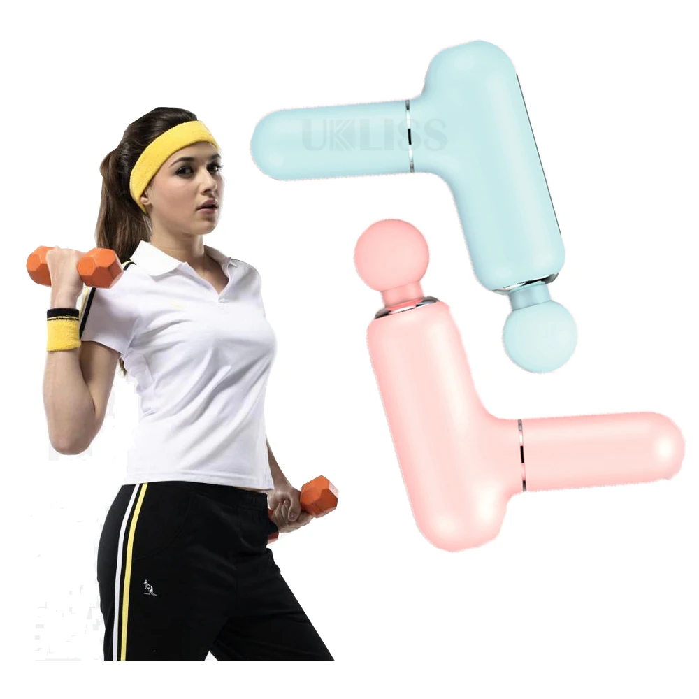 

Портативный Массажный пистолет, тихий мини-массажер для глубоких тканей, для ударных мышц спины и шеи, Электрический массажер для ног