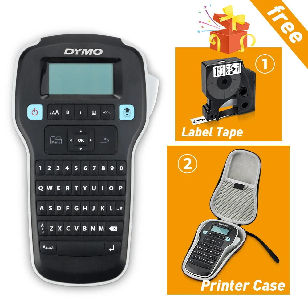 

Dymo Machine Dymo LM160 LabelManger Label Maker No Ink Printer Wireless Typewriter Label for Dymo Label Tape D1 Tape 45013 45010